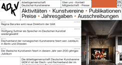 Desktop Screenshot of kunstvereine.de
